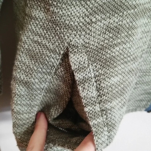 💥Matilda Jane Lowland Marshes Green Moto Zip Knit Hooded Jacket M - Picture 3 of 6